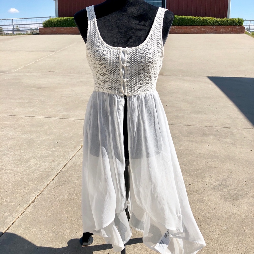 Sheer Short Sleeve Crop Top
